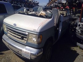 1992 FORD E350 VAN, WHITE, 7.3L DIESEL, 2WD.  F26394